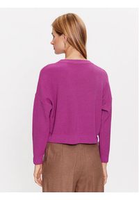 Kontatto Sweter 3M7760 Różowy Relaxed Fit. Kolor: różowy. Materiał: wiskoza #5