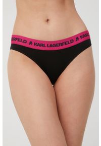 Karl Lagerfeld figi (2-pack) kolor czarny. Kolor: czarny. Materiał: materiał, tkanina, jedwab, lyocell