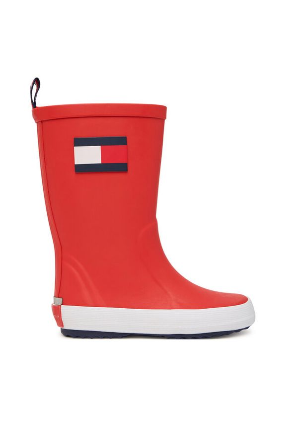 TOMMY HILFIGER - Kalosze Tommy Hilfiger. Kolor: czerwony