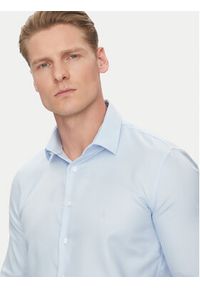 Calvin Klein Koszula K10K114316 Niebieski Slim Fit. Kolor: niebieski. Materiał: bawełna