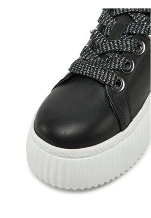 Karl Lagerfeld - KARL LAGERFELD Sneakersy Kreeper Lo KL42376A Czarny. Kolor: czarny. Materiał: skóra