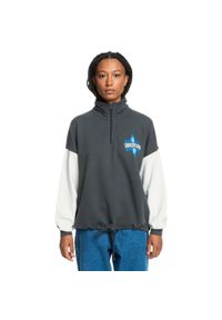 Quiksilver - Bluza dla Kobiety UNI Czarny. Typ kołnierza: kołnierzyk stójkowy. Kolor: czarny. Materiał: bawełna