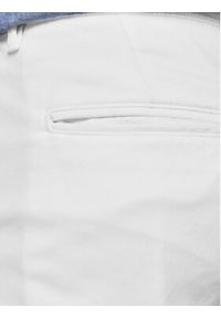 Jack & Jones - Jack&Jones Chinosy Marco 12150148 Biały Slim Fit. Kolor: biały. Materiał: bawełna