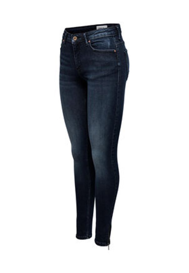 only - ONLY Jeansy 15209349 Granatowy Skinny Fit. Kolor: niebieski