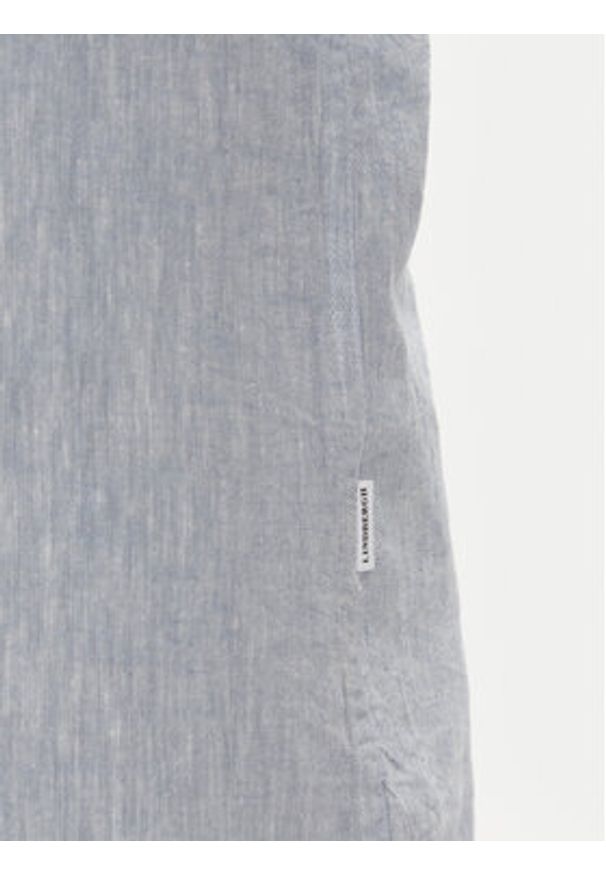 Lindbergh Koszula 30-203344B Błękitny Relaxed Fit. Kolor: niebieski. Materiał: bawełna