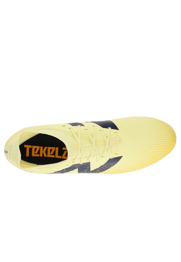 Korki męskie New Balance TEKELA MAGIQUE FG V4+ ST3FJ45 - żółte. Kolor: żółty. Materiał: materiał, syntetyk. Szerokość cholewki: normalna. Sport: piłka nożna