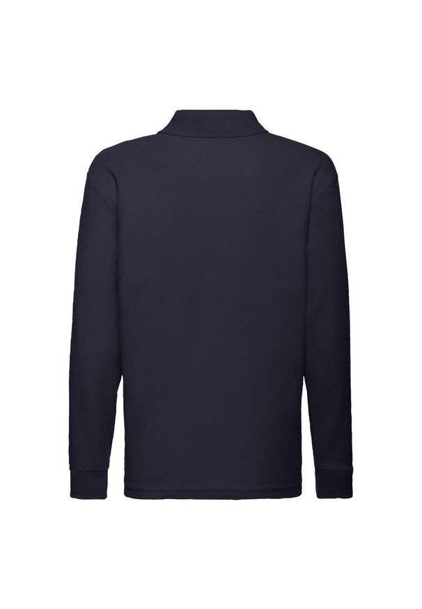 FRUIT OF THE LOOM - Koszulka Polo Z Długim Rękawem Dla Dzieci. Typ kołnierza: polo. Kolor: niebieski. Długość rękawa: długi rękaw. Długość: długie