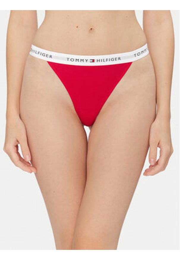 TOMMY HILFIGER - Tommy Hilfiger Komplet 3 par stringów UW0UW05757 Kolorowy. Materiał: bawełna. Wzór: kolorowy
