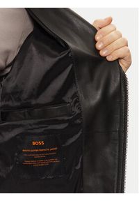 BOSS Kurtka skórzana Jolush 50530258 Czarny Regular Fit. Kolor: czarny. Materiał: skóra #4