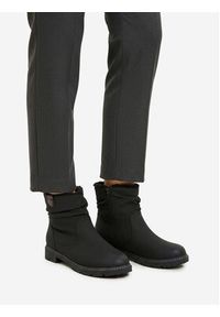 Clara Barson Botki CEO-CORNY H221008 Czarny. Kolor: czarny. Materiał: materiał #8