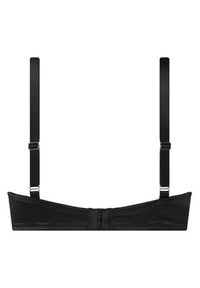 Hunkemöller Biustonosz z fiszbiną Avela 302375 Czarny. Kolor: czarny. Materiał: syntetyk