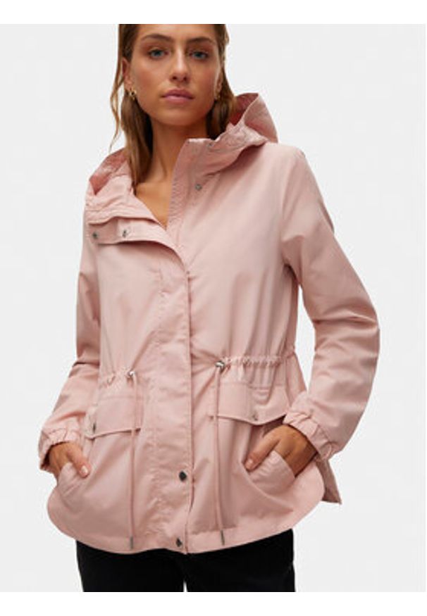 Vero Moda Parka Paisley 10301577 Różowy Regular Fit. Kolor: różowy. Materiał: syntetyk. Wzór: paisley