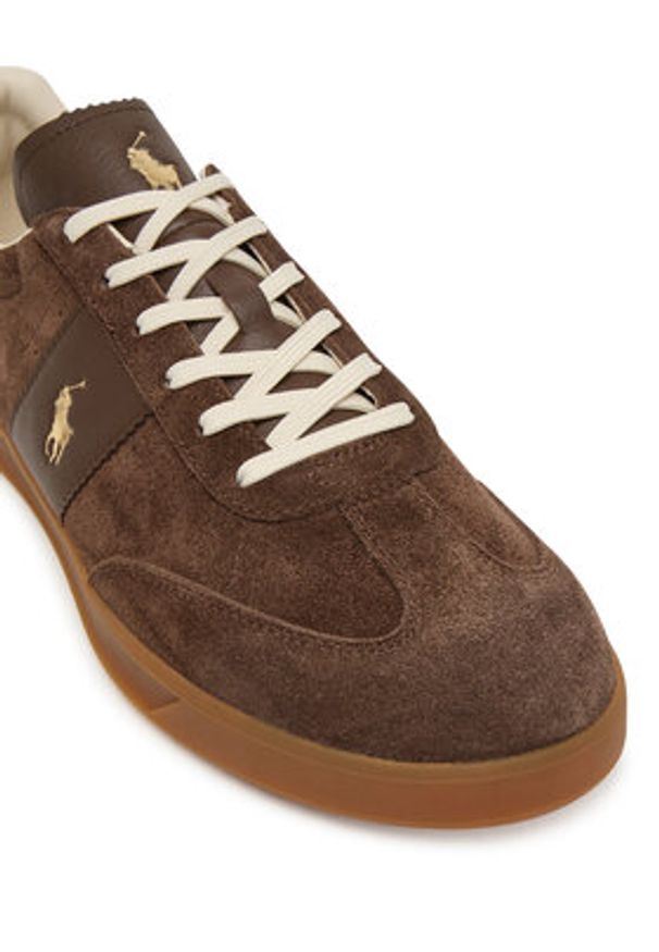 Polo Ralph Lauren Sneakersy 809973707001 Brązowy. Kolor: brązowy. Materiał: zamsz, skóra
