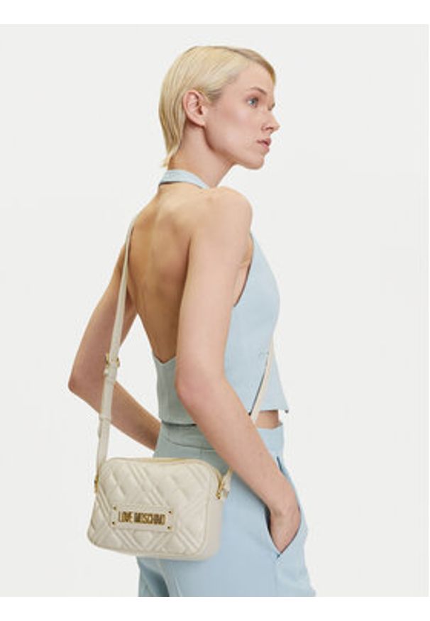 Love Moschino - LOVE MOSCHINO Torebka JC4150PP1MLA0110 Écru. Materiał: skórzane