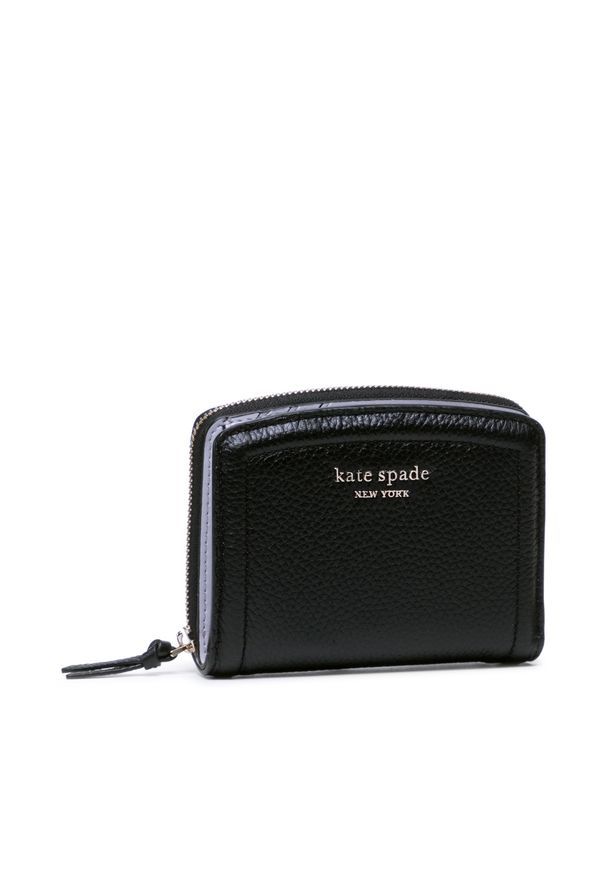 Kate Spade - Mały Portfel Damski KATE SPADE - K5610 Black 001. Kolor: czarny. Materiał: skóra