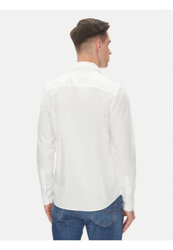 Mustang Koszula Canton 1016238 Biały Slim Fit. Kolor: biały. Materiał: bawełna