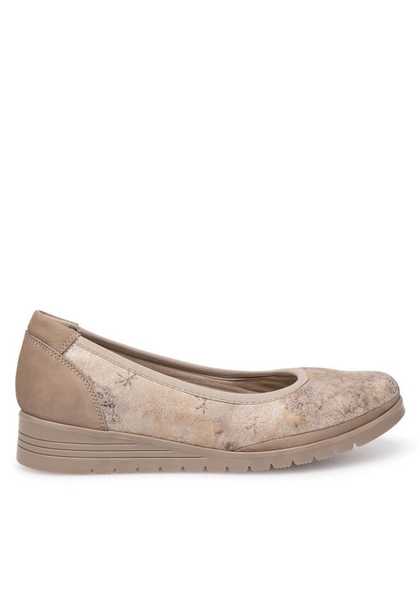 Baleriny Go Soft. Kolor: beżowy