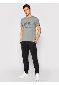 La Martina T-Shirt CCMR01 JS206 Szary Regular Fit. Kolor: szary. Materiał: bawełna #2