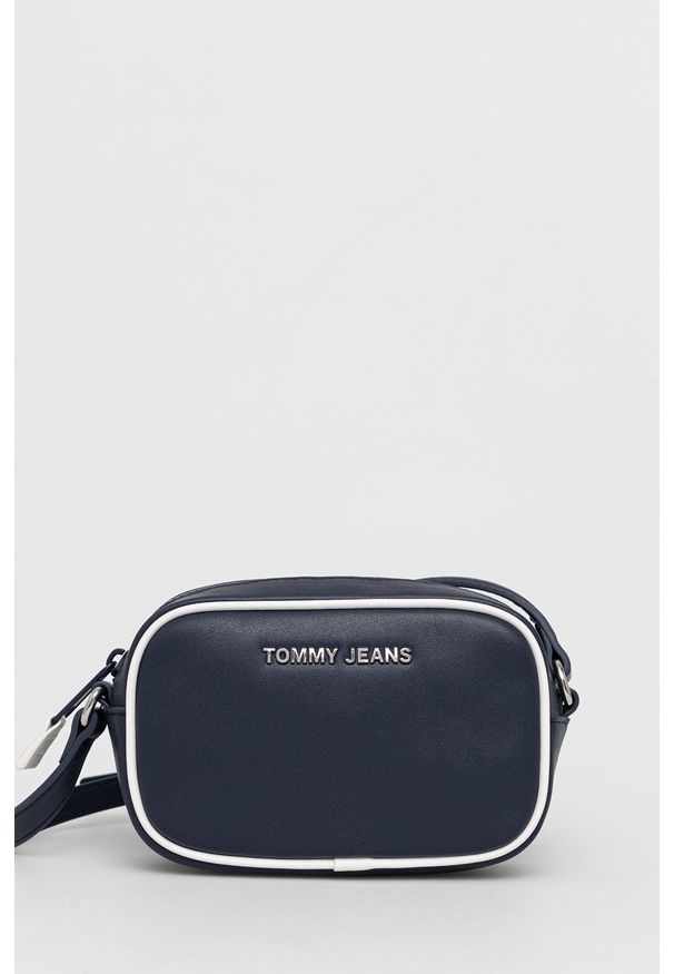 Tommy Jeans torebka kolor granatowy. Kolor: niebieski