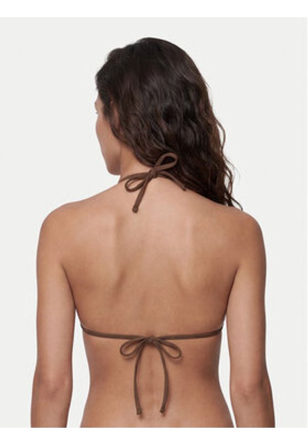 Guess Góra od bikini E6GJ00 KF412 Brązowy. Kolor: brązowy. Materiał: syntetyk