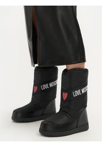 Love Moschino - LOVE MOSCHINO Śniegowce JA24032G1LISA000 Czarny. Kolor: czarny. Materiał: materiał #1
