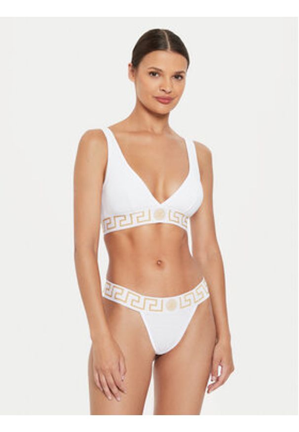 VERSACE - Versace Stringi AUD01042 1A10011 Biały. Kolor: biały. Materiał: bawełna