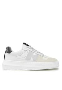 Calvin Klein Jeans Sneakersy Basket Cupsole Low Lth Mono YW0YW00876 Biały. Kolor: biały