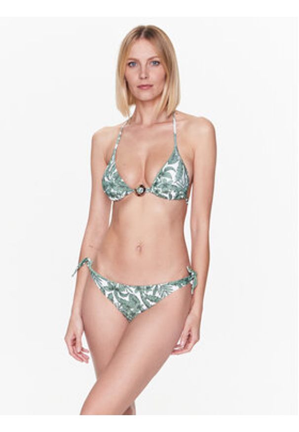 TwinSet - TWINSET Góra od bikini 231LMMB22 Zielony. Kolor: zielony. Materiał: syntetyk