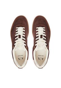 Armani Exchange Sneakersy XW002791 AF23058 MZ729 Brązowy. Kolor: brązowy. Materiał: zamsz, skóra #2