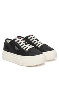 Tommy Jeans Sneakersy Tjw Flatform Sneaker Ltr EN0EN02964 Czarny. Kolor: czarny. Materiał: skóra #2