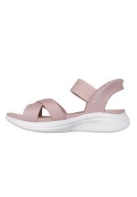 skechers - Sandały Skechers Model Slip - Ins Ultra Flex 3.0 Kolor Rose. Kolor: różowy. Materiał: tkanina. Model: Skechers Sport. Sport: turystyka piesza
