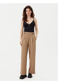JDY Spodnie materiałowe Geggo 15208430 Brązowy Wide Leg. Kolor: brązowy. Materiał: syntetyk #5