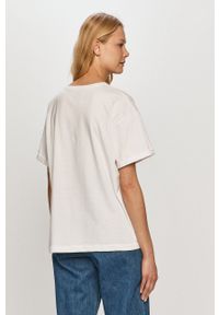 Dash My Buttons - T-shirt I believe in Angels. Okazja: na co dzień. Kolor: biały. Wzór: nadruk. Styl: casual #3