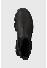 Steve Madden sztyblety Triumphal damskie kolor czarny na platformie SM19000043. Kolor: czarny. Materiał: materiał, guma. Obcas: na platformie #4
