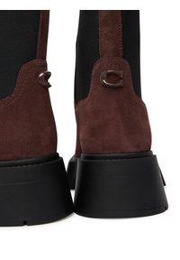 Coach Sztyblety Leah Platform CCH89 Brązowy. Kolor: brązowy. Materiał: skóra, zamsz. Obcas: na platformie #6