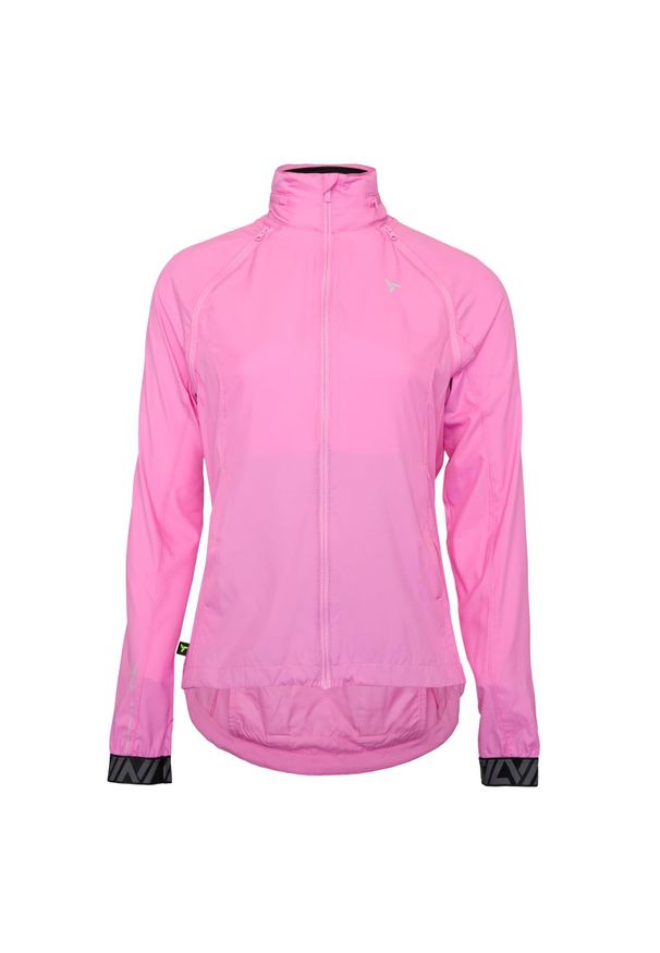 Silvini - Kurtka rowerowa (windbreaker) damska SILVINI Women Jacket VETTA. Kolor: różowy. Materiał: softshell. Sport: turystyka piesza
