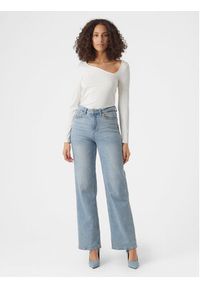 Vero Moda Bluzka Carina 10301178 Biały Regular Fit. Kolor: biały. Materiał: wiskoza