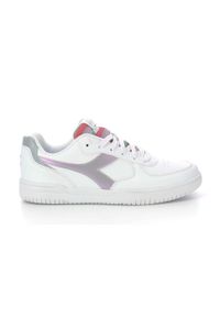 Diadora - Trampki damskie DIADORA RAPTOR LOW GLITTER RAINBOW WN. Kolor: biały. Sport: turystyka piesza