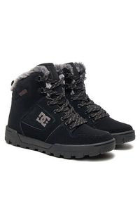 DC Shoes Botki Manteca 4 ADJB100012-BK2 Czarny. Kolor: czarny. Materiał: skóra