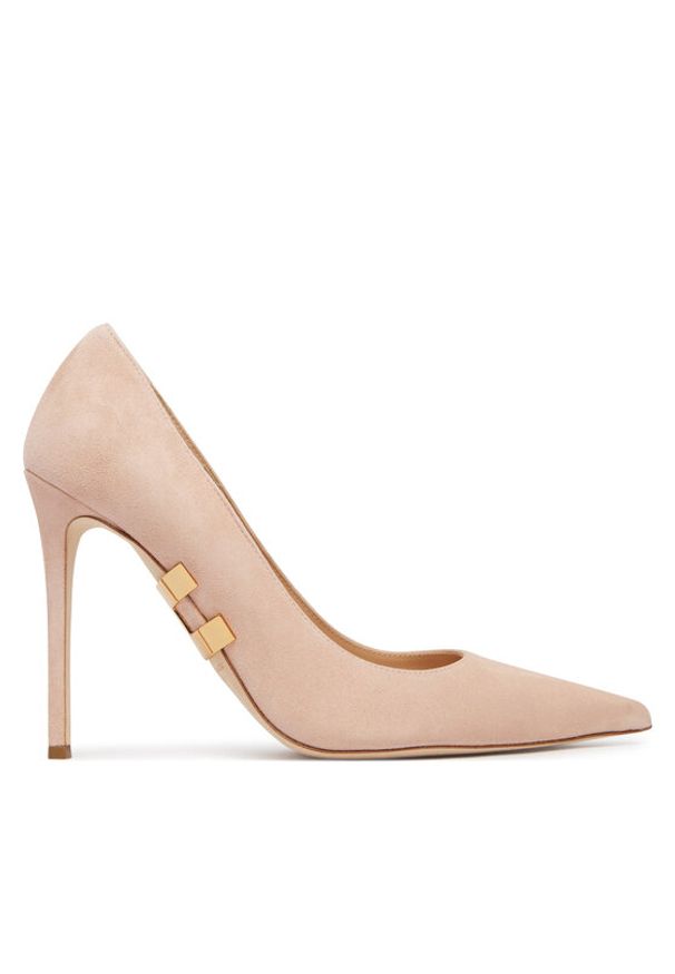 Elisabetta Franchi Szpilki SA-16L-62E2-590 Beżowy jasny. Kolor: beżowy. Materiał: skóra, zamsz. Obcas: na szpilce