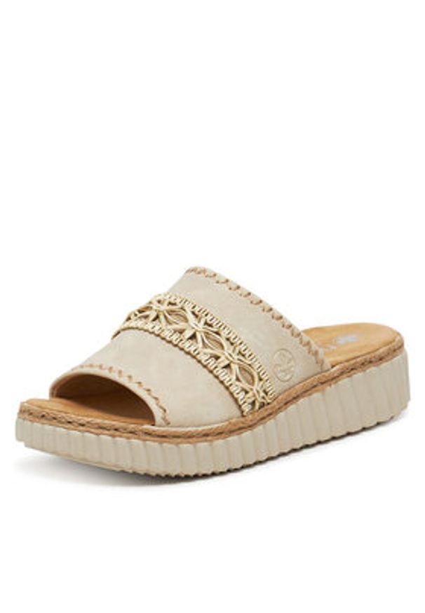 Rieker Klapki CEO-69278-60 Beżowy. Kolor: beżowy. Materiał: materiał