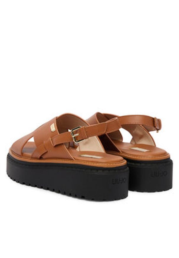 Liu Jo Sandały Bessie 02 SA6161 P0102 Brązowy. Kolor: brązowy. Materiał: skóra