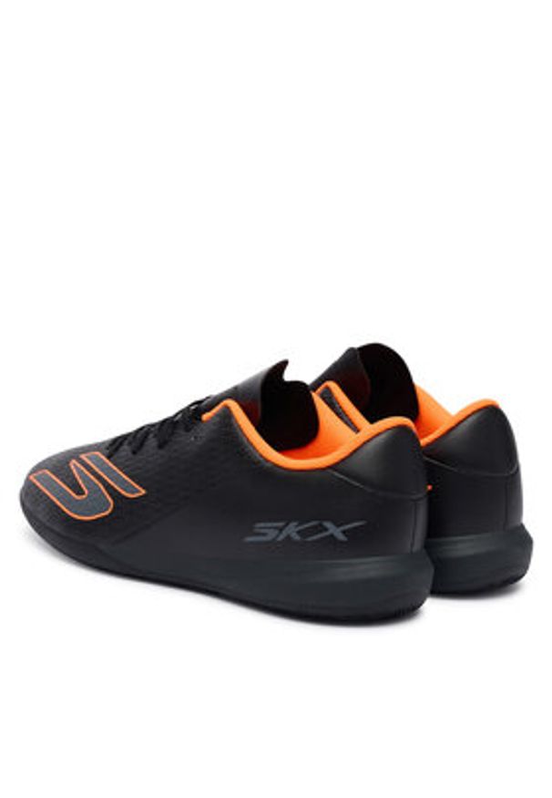 skechers - Skechers Buty do piłki nożnej Club Ic 252136 BKOR Czarny. Kolor: czarny. Materiał: skóra