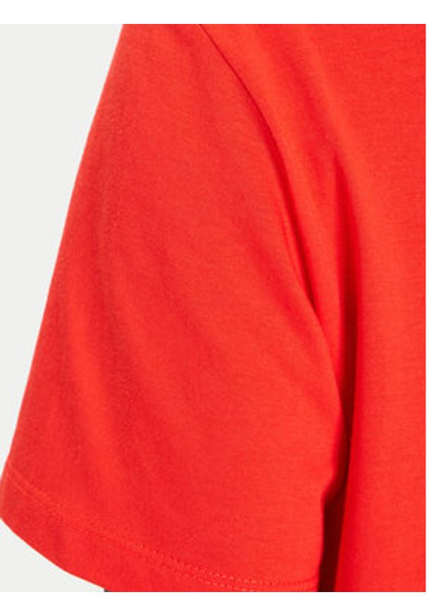 Calvin Klein Jeans T-Shirt Classic Monogram LV047D874G Czerwony Relaxed Fit. Kolor: czerwony. Materiał: bawełna