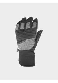 4f - Rękawice narciarskie Thinsulate© męskie. Kolor: szary. Materiał: materiał, syntetyk. Technologia: Thinsulate. Sport: narciarstwo #1