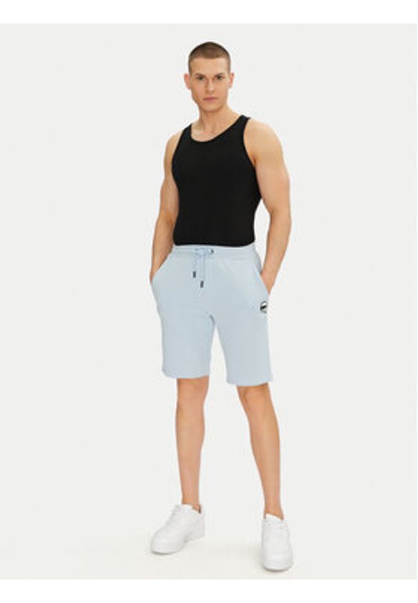 Karl Lagerfeld - KARL LAGERFELD Szorty sportowe 705014 552900 Niebieski Regular Fit. Kolor: niebieski. Materiał: bawełna. Styl: sportowy