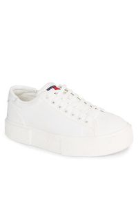 Tommy Jeans Sneakersy Tjw Foxing Flatform Sneaker EN0EN02480 Biały. Kolor: biały. Materiał: materiał