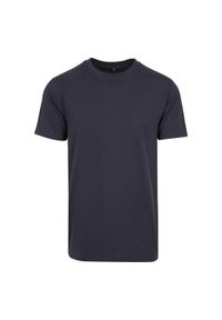 BUILD YOUR BRAND - Bawełniana Koszulka Unisex Dla Dorosłych Z Okrągłym Dekoltem. Kolor: niebieski. Materiał: bawełna