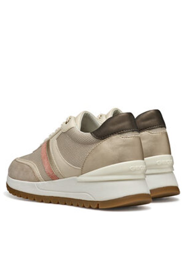 Geox Sneakersy D Desya D3500A 0AS54 CH62L Beżowy. Kolor: beżowy. Materiał: skóra