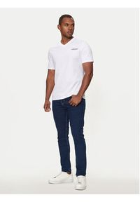 Guess Jeans T-Shirt M4YI50 K8HM0 Biały Regular Fit. Kolor: biały. Materiał: bawełna